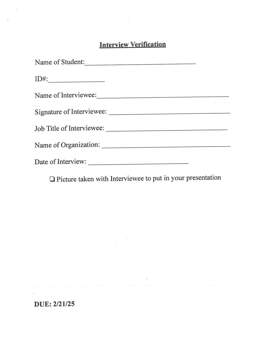 Interview Verification